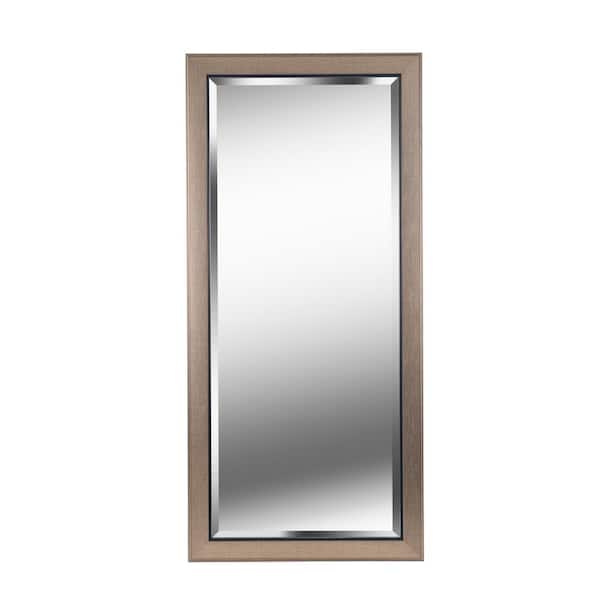 Manor Brook Oversized Rectangle Champagne Beveled Glass Classic Mirror (63.58 in. H x 29.58 in. W)