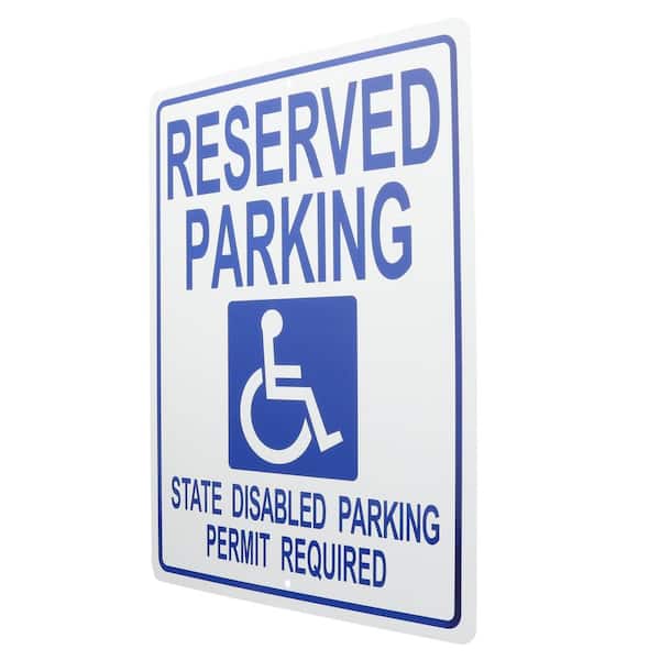 Everbilt 15 in. x 19 in. Plastic Handicapped Parking Tow Away Sign