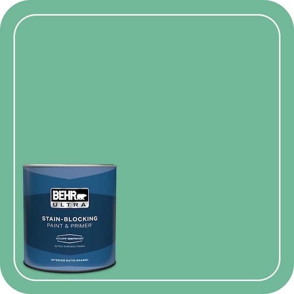 BEHR ULTRA 1 qt. #MQ6-41 Farmers Market Extra Durable Satin Enamel Interior Paint & Primer