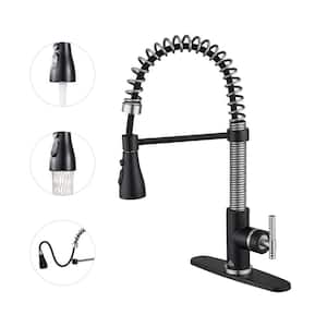 Single-Handle Pull Down Sprayer Kitchen Faucet with Power Clean Multi-Function Spray in Brushed Nickel