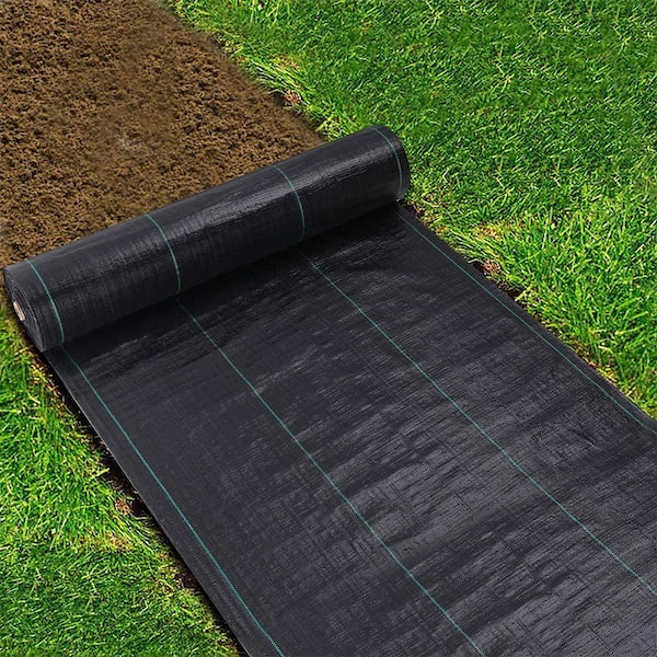 Agfabric 6 ft. x 25 ft. Landscape Garden Mat Weed Barrier for Raised Bed Soil Erosion Control, 3.0 oz.