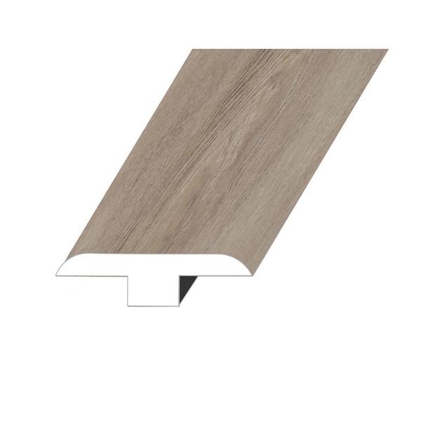 null Domaine Metallic Taupe 0.5 in. T x 1.5 in. W x 94.5 in. L Vinyl T-Molding