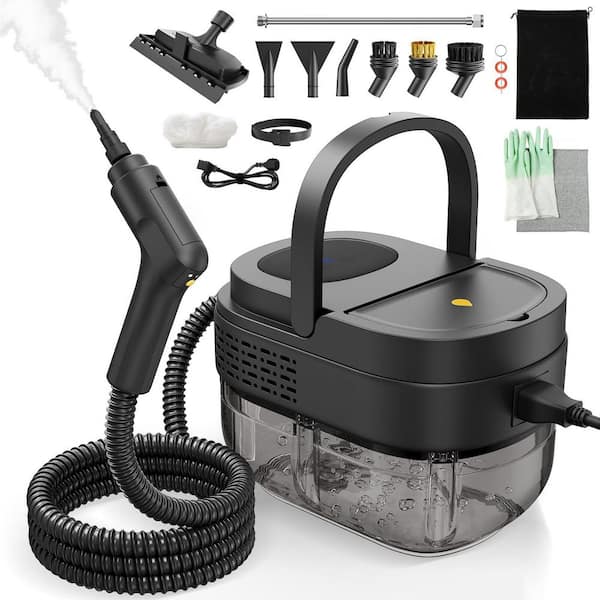 Corded Steam Cleaner with 1.69 Quarts Large Capacity Tank, 13PCS Accessories for Home for Hard Floors, Kitchen, Bathroom