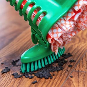 Heavy-Duty Wonder Microfiber Wet Mop with Scrub Brush