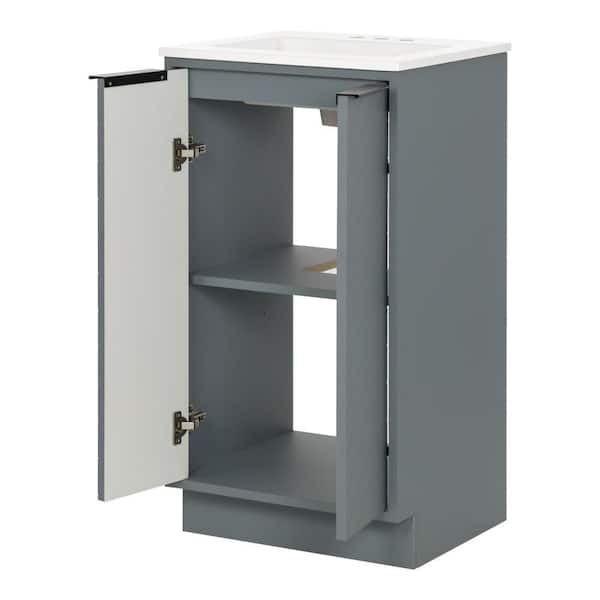 Glacier Bay Lanier 19 in. Single Sink Laguna Blue Bath