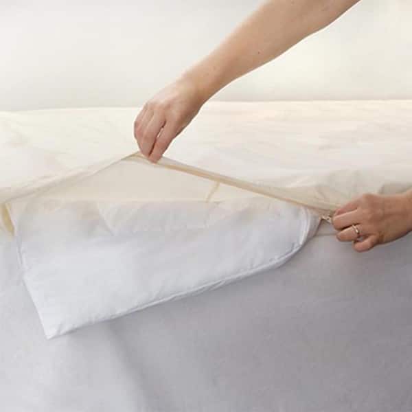 BedCare White Solid King Cotton Duvet Cover