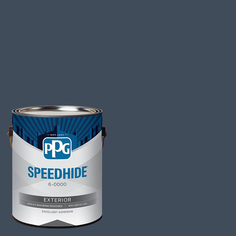 SPEEDHIDE 1 gal. PPG10417 Cavalry Flat Exterior Paint PPG10417SX01F