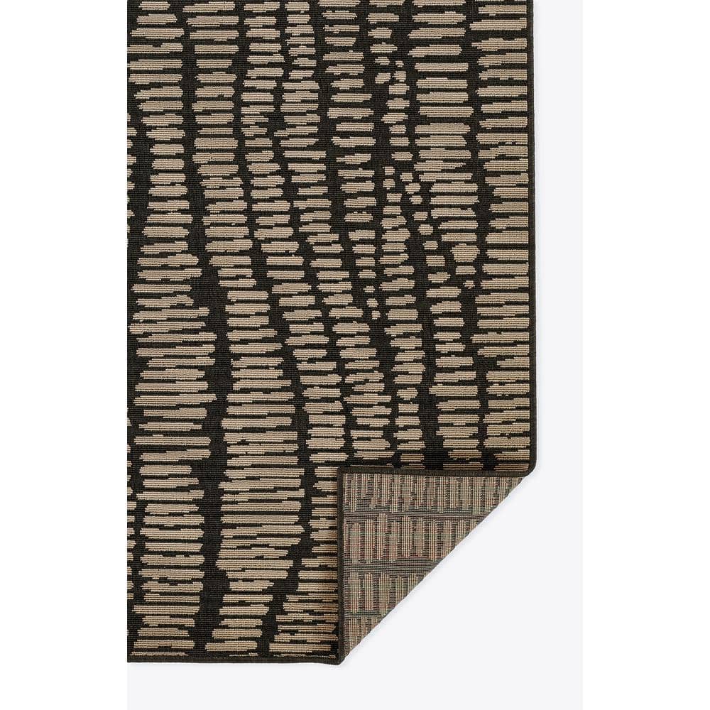 Charcoal Chic 5'3" x 7'6" Synthetic Flat Woven Rug