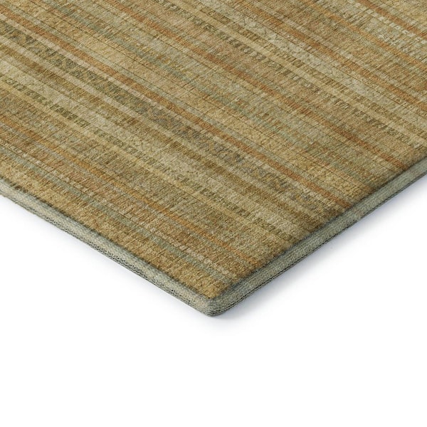 Mayfield Premium Machine Washable Abstract AMF1655 Wheat 2 ft. x 3 ft. Area Rug