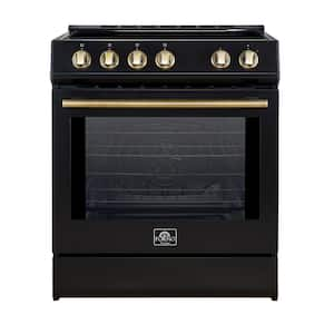 Leonardo 30 in. Induction Range 4-Burner Elements in Black