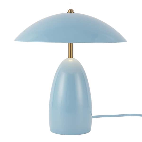 ALORA MOOD Poppy 12 in. 1-Light 8-Watt Cerulean Integrated LED Table Lamp