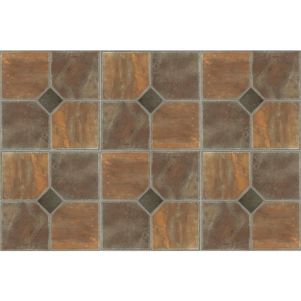 ACHIM Sterling Rustic Slate 12 x 12 in. Peel and Stick Vinyl Tile (45 sq. ft. case) STT1M32645 - The Home Depot