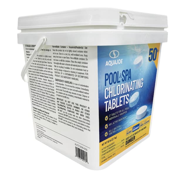3-In. Individually Wrapped Chlorinating Tablets, 50 lb. Bucket