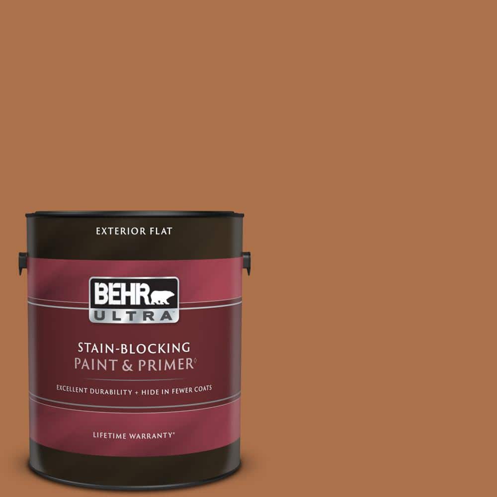 BEHR ULTRA 1 gal. 260D7 Copper Mountain Flat Exterior Paint & Primer
