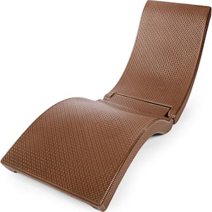 Premium Chaise Brown Poolside Tanning Lounge