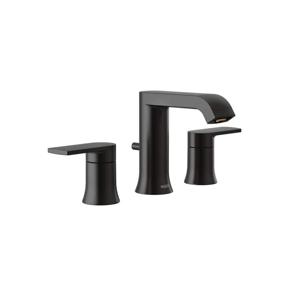Moen T6708BL Matte black two-handle bathroom faucet