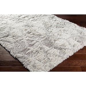 Alta Shag Light Gray Distressed 8 ft. x 10 ft. Indoor Area Rug