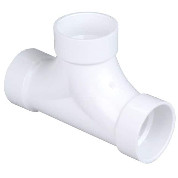 NIBCO 4 in. PVC DWV All Hub 2-Way Cleanout Tee