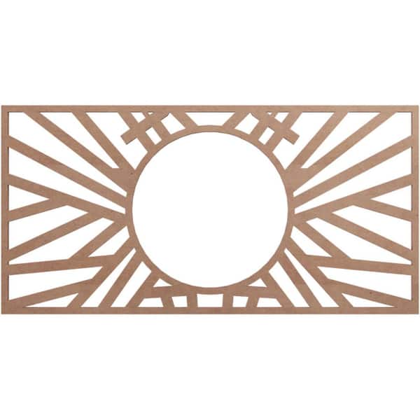 Ekena Millwork 0.25 in. x 6.625 in. x 9 in. Wood Medallion Moulding