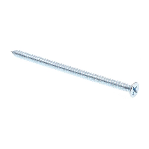 Prime-Line #8 x 3 in. Zinc Plated Steel Phillips Drive Flat Head Self-Tapping Sheet Metal Screws (100-Pack)
