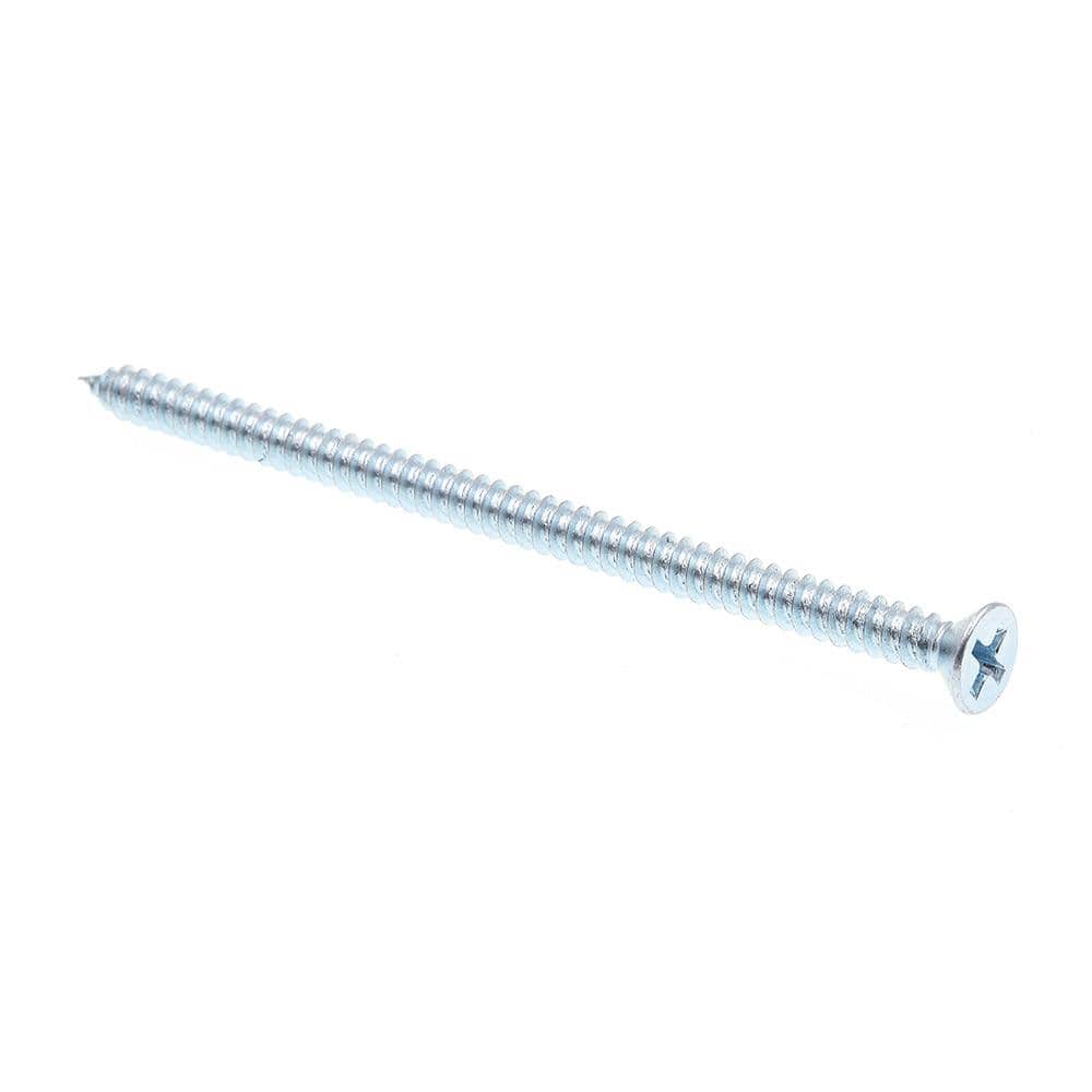 "#8 x 3 in. Zinc Plated Steel Phillips Drive Flat Head Self-Tapping Sheet Metal Screws (25-Pack)" price history on PriceWatchPro