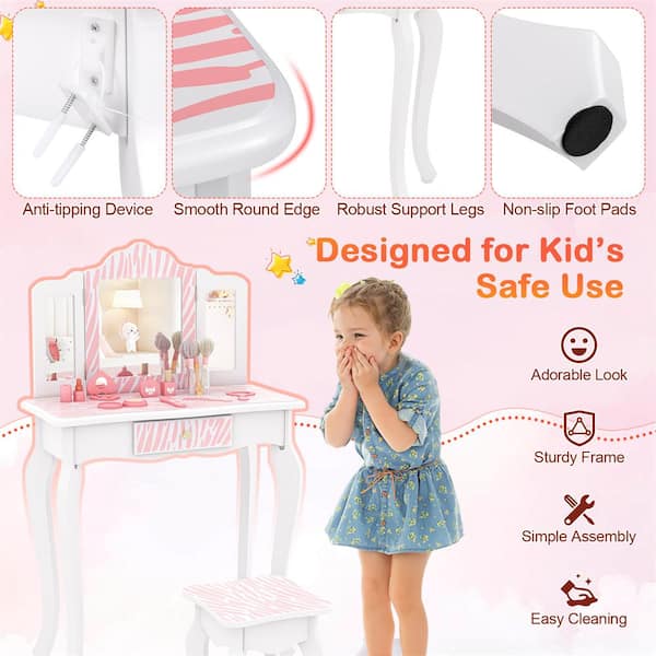 wooden vanity small girls dressing table