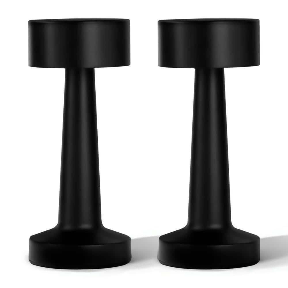 The Chelsea 8.4 in. Midnight Modern Cordless Rechargeable Integrated LED Table Lamp (2-Pack) price history on PriceWatchPro