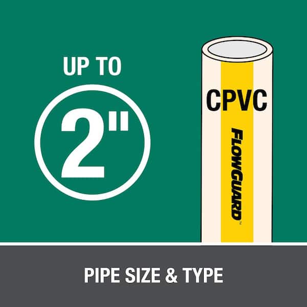 16 oz. CPVC All Weather FlowGuard High Contrast 1-Step Medium Green Cement