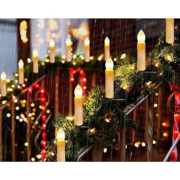 Plug-in LED Clip-on Candle Lights-Warm White Flameless Remote