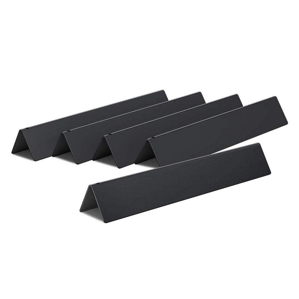 SHINESTAR 15.3 in. Replacement Porcelain Steel Flavorizer Bar with Front-Mounted Control Panel for Weber Spirit 5-Pack