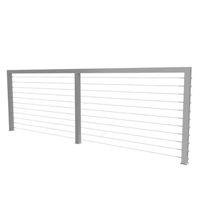 Stainless Steel Cable Railing Kit - 50 ft.  (Pack of 12 + cutter)