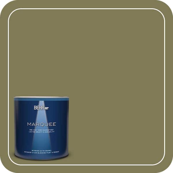 BEHR MARQUEE 1 qt. Home Decorators Collection #HDC-AC-17 Meadowland Satin Enamel Interior Paint & Primer