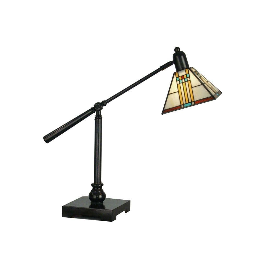 Mica Bronze Bank Table Lamp Tt90492, Mica Table Lamp Mission
