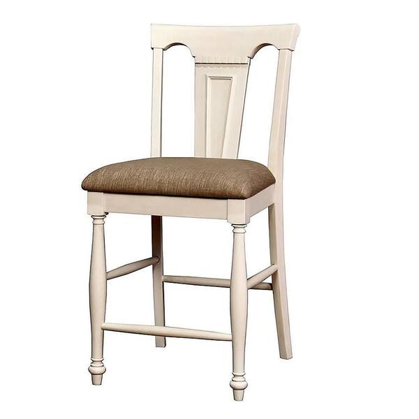 Sabrina White Cottage Style Counter Height Chair