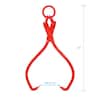 Tidoin 25 in. Red Heavy-Duty Steel Lumber Log Lifting Logging Tongs Grabber  GH-YDW4-733 - The Home Depot
