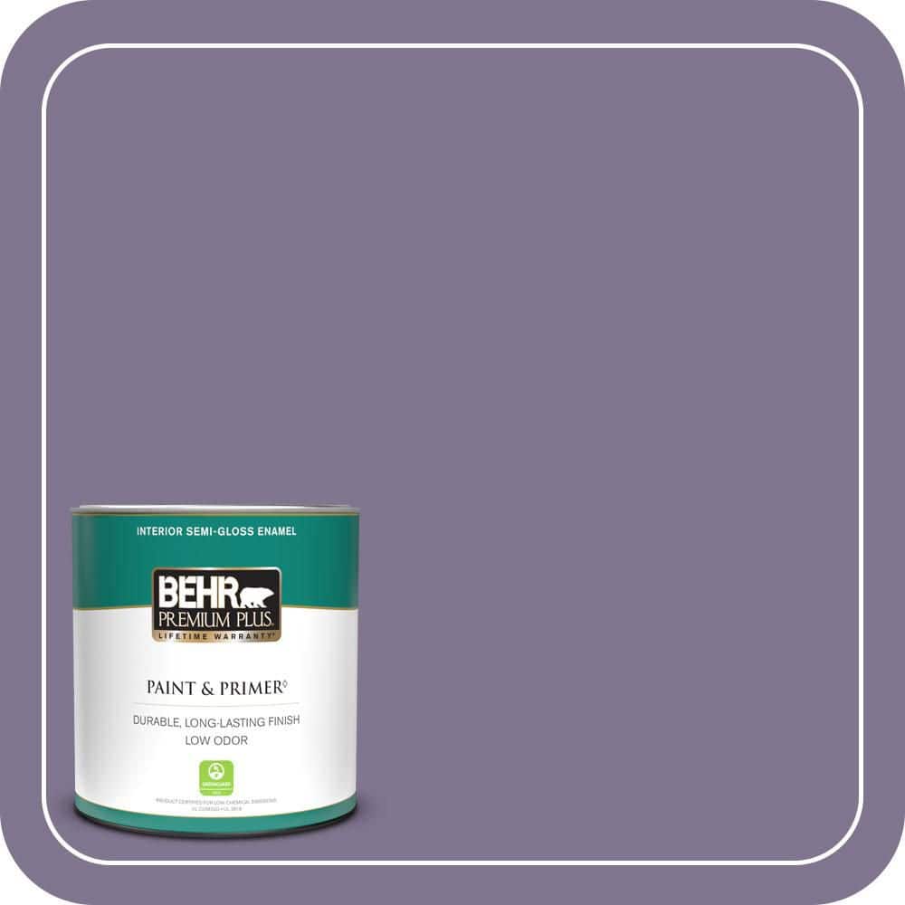 1 qt. #650F-5 Purple Statice Semi-Gloss Enamel Low Odor Interior Paint & Primer price history on PriceWatchPro