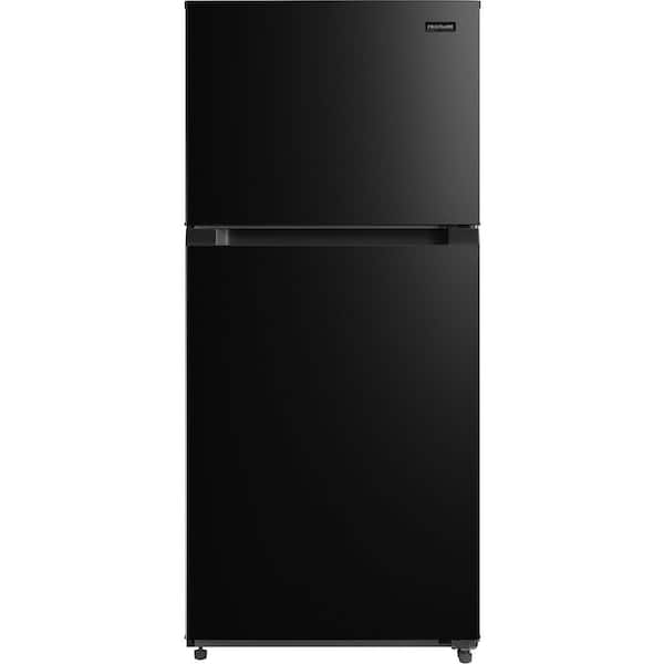 29.7 in 19 cu. ft. Counter Depth Garage Ready Top Freezer Refrigerator in Black with Humidity-Controlled Crisper Drawers