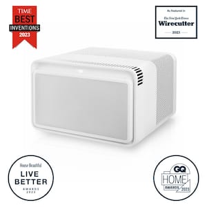 8,000 BTU (DOE) 9X QUIETER 33% More Efficient 115-Volts Inverter Window Air Conditioner with Easy Install and App