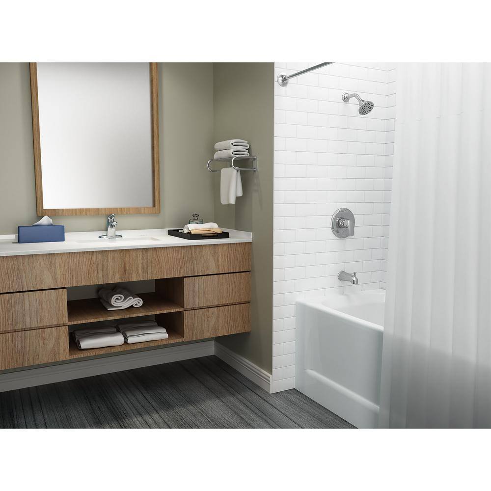 Polished Chrome Single-Handle Centerset Bathroom Faucet