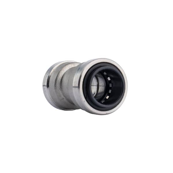 QUICKFITTING 1/2 in. Stainless Steel Push-to-Connect Coupling Fitting
