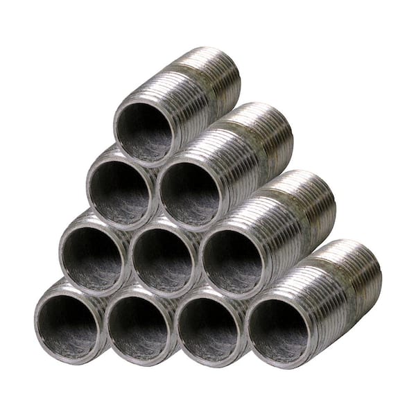 With Pipe Sizes Close to 6" –10 Pcs Galvanized Steel 1-1/2" Nipple Set Gas 