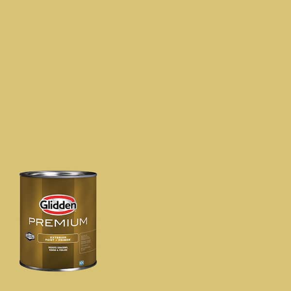 Glidden Premium 1 qt. PPG1109-4 Grassroots Semi-Gloss Exterior Latex Paint