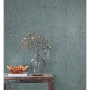 393.6 in. x 39 in. Blue Alma Wallpaper Roll