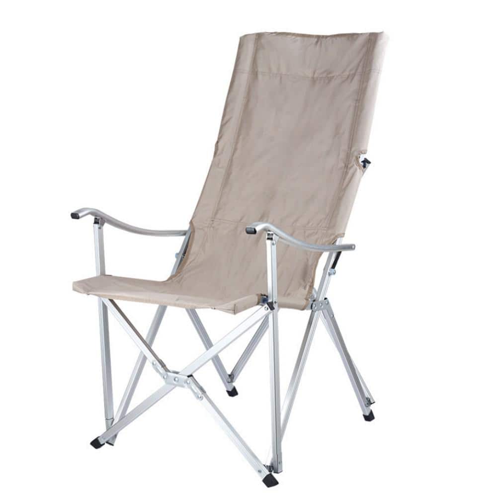 Mr. Garden Khaki Folding Chair Metal Fishing Chair Patio Leisure Camping  Chair Lawn Chair GPOLFCK - The Home Depot