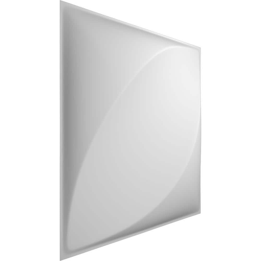White Textured 3D PVC Decorative Wall Panel 11 7/8" x 11 7/8"