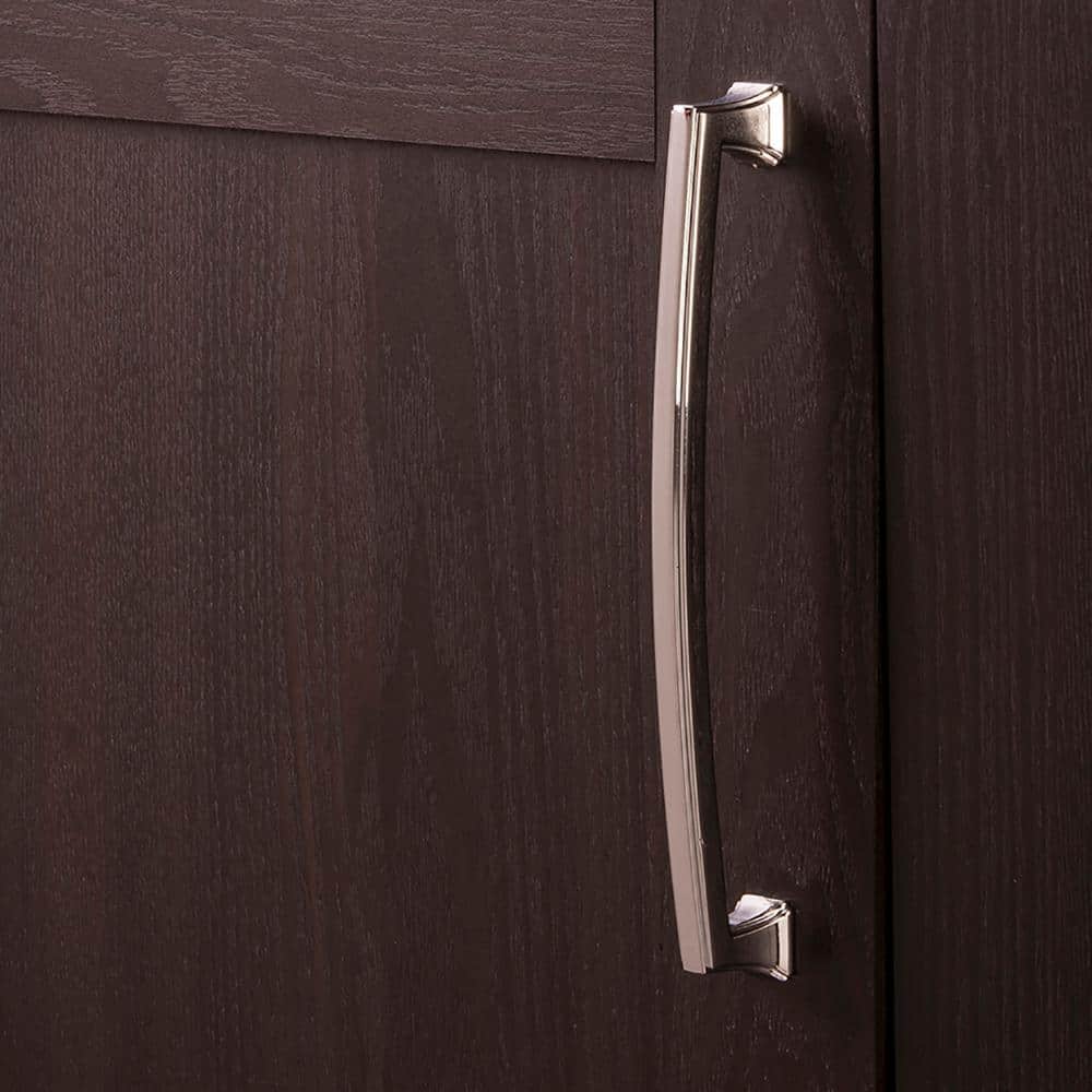 Chrome Brushed Modern Bar Handle with Mounting Hardware