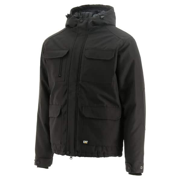 Caterpillar Bedrock Men's Size 2X-Large Black Polyester Oxford Water Resistant Insulated Jacket
