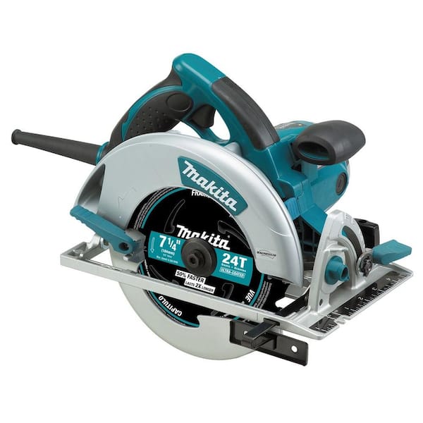 Makita 15 Amp 7-1/4 in. Corded Lightweight Magnesium Circular Saw with LED  Light, Dust Blower, 24T Carbide blade, Hard Case 5007MG The Home Depot
