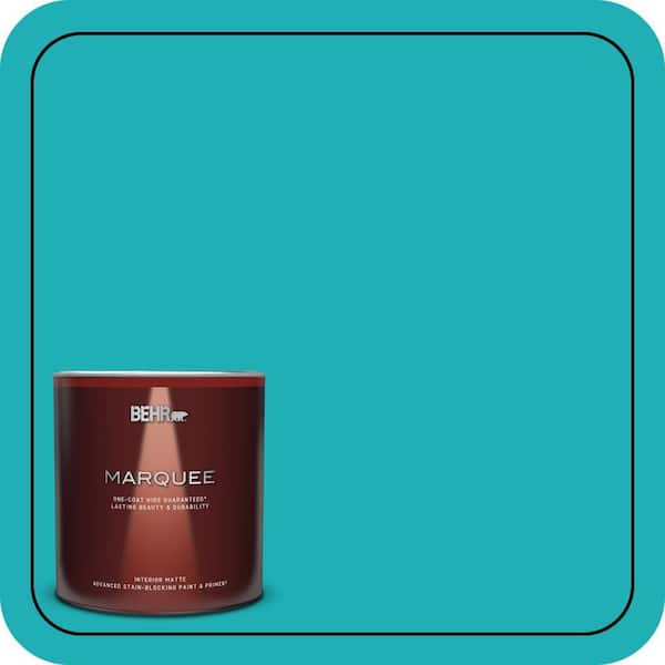 BEHR MARQUEE 1 qt. #500B-5 Mermaid Treasure Matte Interior Paint & Primer