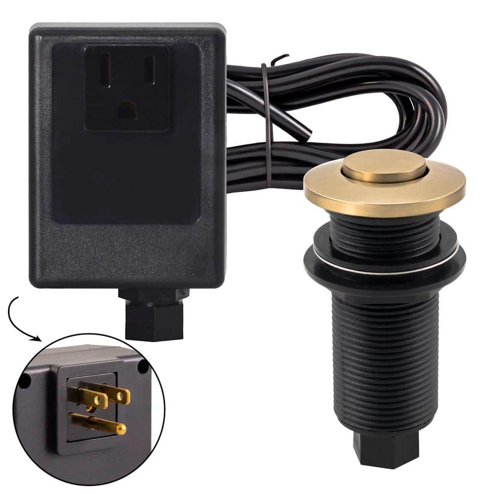 Westbrass Sink Top Waste Disposal Air Switch and Single Outlet Control